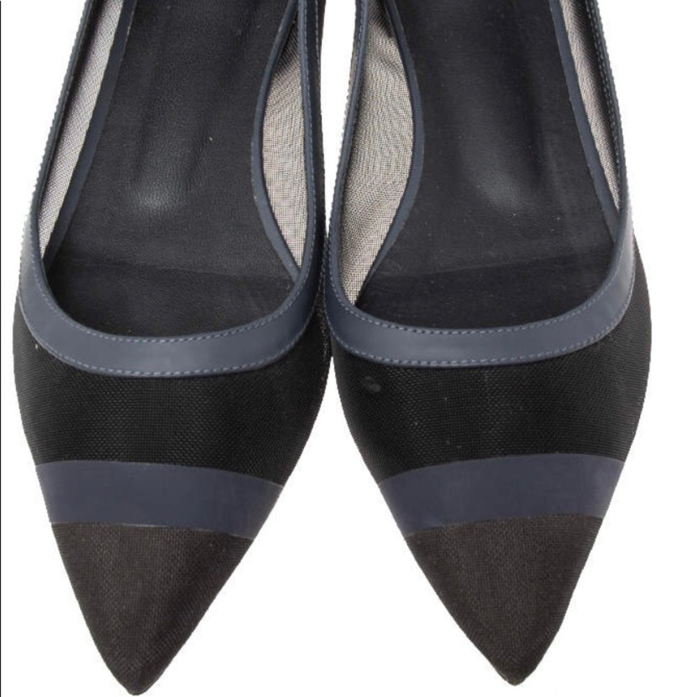 Fendi Authentic Pointed Mesh Flats - image 2
